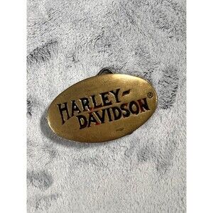 Harley Davidson Vintage Solid Brass Buckle 1983 Baron H-301